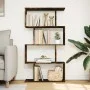 Bücherregal mit 4 Ebenen aus geräucherter Eiche, 70x24x129 cm. von , Bücherregale und Regale - Ref: Foro24-858106, Preis: 57,...