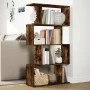 Bücherregal mit 4 Ebenen aus geräucherter Eiche, 70x24x129 cm. von , Bücherregale und Regale - Ref: Foro24-858106, Preis: 57,...
