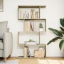 Divider bookcase 4 levels oak Sonoma wood 70x24x129 cm by , Bookcases and shelves - Ref: Foro24-858104, Price: 56,52 €, Disco...