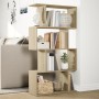 Divider bookcase 4 levels oak Sonoma wood 70x24x129 cm by , Bookcases and shelves - Ref: Foro24-858104, Price: 56,52 €, Disco...