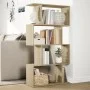Librería divisora 4 niveles madera roble Sonoma 70x24x129 cm de , Librerías y estanterías - Ref: Foro24-858104, Precio: 55,61...