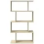 Librería divisora 4 niveles madera roble Sonoma 70x24x129 cm de , Librerías y estanterías - Ref: Foro24-858104, Precio: 55,61...