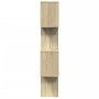 Divider bookcase 4 levels oak Sonoma wood 70x24x129 cm by , Bookcases and shelves - Ref: Foro24-858104, Price: 56,52 €, Disco...