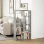 Engineered wood gray concrete shelf 72x20x120 cm by , Bookcases and shelves - Ref: Foro24-858159, Price: 70,39 €, Discount: %