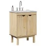 OTTA solid pine wood bathroom sink cabinet 59x40x80 cm by , bathroom vanities - Ref: Foro24-4013460, Price: 132,77 €, Discoun...