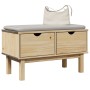Eingangsbank OTTA aus massiver Kiefer 80x40x45 cm von , Bänke für Hallen und Lager - Ref: Foro24-4013462, Preis: 88,23 €, Rab...