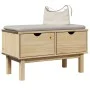 Eingangsbank OTTA aus massiver Kiefer 80x40x45 cm von , Bänke für Hallen und Lager - Ref: Foro24-4013462, Preis: 88,23 €, Rab...
