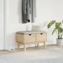 Eingangsbank OTTA aus massiver Kiefer 80x40x45 cm von , Bänke für Hallen und Lager - Ref: Foro24-4013462, Preis: 88,23 €, Rab...