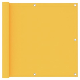 Toldo para balcón tela oxford amarillo 90x400 cm de vidaXL, Sombrillas - Ref: Foro24-135025, Precio: 24,59 €, Descuento: %