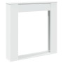 Kaminumrandung aus weißem Ingenieurholz 100x20x100 cm von , Zubehör für Holzöfen und Kamine - Ref: Foro24-854571, Preis: 57,0...