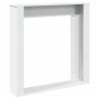 Engineered wood chimney edge in white, 100x20x100 cm by , Accessories for wood ovens and fireplaces - Ref: Foro24-854571, Pri...