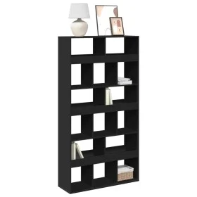 Engineered wood black shelf 100x33x187.5 cm by , Bookcases and shelves - Ref: Foro24-3309376, Price: 177,51 €, Discount: %