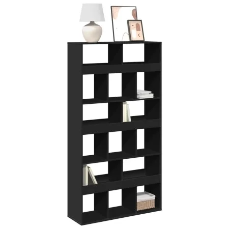 Schwarzes Regal aus Ingenieurholz 100x33x187,5 cm von , Bücherregale und Regale - Ref: Foro24-3309376, Preis: 177,49 €, Rabat...
