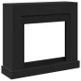 Borde de chimenea madera ingeniería negro 100x30x87,5 cm de , Accesorios para hornos de leña y chimeneas - Ref: Foro24-854563...