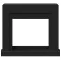 Borde de chimenea madera ingeniería negro 100x30x87,5 cm de , Accesorios para hornos de leña y chimeneas - Ref: Foro24-854563...