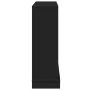Borde de chimenea madera ingeniería negro 100x30x87,5 cm de , Accesorios para hornos de leña y chimeneas - Ref: Foro24-854563...