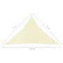 Toldo de vela triangular tela Oxford color crema 4x4x5,8 m de vidaXL, Sombrillas - Ref: Foro24-135232, Precio: 36,60 €, Descu...