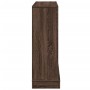 Kaminholzregal aus braunem Eichen-Ingenieurholz, 100x30x87,5 cm. von , Zubehör für Holzöfen und Kamine - Ref: Foro24-854568, ...