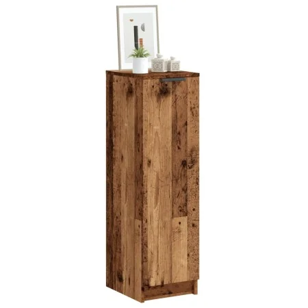 Aged engineered wood shoe cabinet 29.5x35x100.5cm by , Closets and storage - Ref: Foro24-856991, Price: 78,21 €, Discount: %