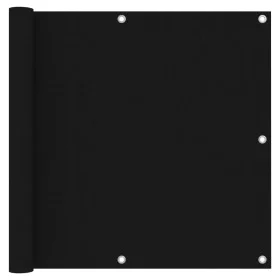 Balcony awning in black Oxford fabric, 90x400 cm. by vidaXL, Umbrellas - Ref: Foro24-135061, Price: 21,95 €, Discount: %