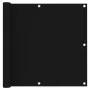 Balcony awning in black Oxford fabric, 90x400 cm. by vidaXL, Umbrellas - Ref: Foro24-135061, Price: 23,90 €, Discount: %