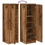 Aged engineered wood shoe cabinet 29.5x35x100.5cm by , Closets and storage - Ref: Foro24-856991, Price: 78,21 €, Discount: %