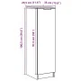 Aged engineered wood shoe cabinet 29.5x35x100.5cm by , Closets and storage - Ref: Foro24-856991, Price: 78,21 €, Discount: %