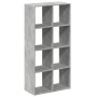 Gray concrete and wood divider bookshelf 69.5x29x137.5 cm by , Bookcases and shelves - Ref: Foro24-858024, Price: 72,59 €, Di...