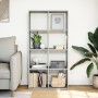 Gray concrete and wood divider bookshelf 69.5x29x137.5 cm by , Bookcases and shelves - Ref: Foro24-858024, Price: 72,59 €, Di...