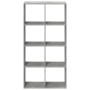 Gray concrete and wood divider bookshelf 69.5x29x137.5 cm by , Bookcases and shelves - Ref: Foro24-858024, Price: 72,59 €, Di...