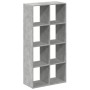 Gray concrete and wood divider bookshelf 69.5x29x137.5 cm by , Bookcases and shelves - Ref: Foro24-858024, Price: 72,59 €, Di...