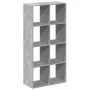 Librería divisora madera gris hormigón 69,5x29x137,5 cm de , Librerías y estanterías - Ref: Foro24-858024, Precio: 69,01 €, D...