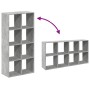 Gray concrete and wood divider bookshelf 69.5x29x137.5 cm by , Bookcases and shelves - Ref: Foro24-858024, Price: 72,59 €, Di...