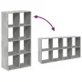 Gray concrete and wood divider bookshelf 69.5x29x137.5 cm by , Bookcases and shelves - Ref: Foro24-858024, Price: 69,13 €, Di...
