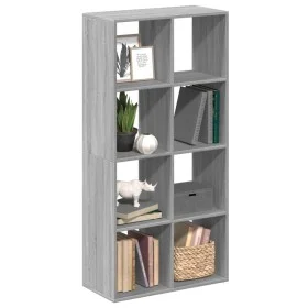 Wooden engineering gray Sonoma divider bookcase 69.5x29x137.5 cm by , Bookcases and shelves - Ref: Foro24-858026, Price: 66,7...