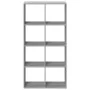 Wooden engineering gray Sonoma divider bookcase 69.5x29x137.5 cm by , Bookcases and shelves - Ref: Foro24-858026, Price: 66,7...