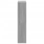 Wooden engineering gray Sonoma divider bookcase 69.5x29x137.5 cm by , Bookcases and shelves - Ref: Foro24-858026, Price: 66,7...