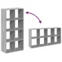 Wooden engineering gray Sonoma divider bookcase 69.5x29x137.5 cm by , Bookcases and shelves - Ref: Foro24-858026, Price: 66,7...