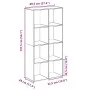 Regalbrett aus grauer Sonoma-Ingenieurholz-Trennwand 69,5x29x137,5 cm von , Bücherregale und Regale - Ref: Foro24-858026, Pre...
