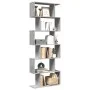 Divider bookcase 6 levels in gray wood and concrete 70x24x193 cm by , Bookcases and shelves - Ref: Foro24-858087, Price: 70,4...