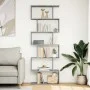 Divider bookcase 6 levels in gray wood and concrete 70x24x193 cm by , Bookcases and shelves - Ref: Foro24-858087, Price: 70,4...