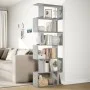 Divider bookcase 6 levels in gray wood and concrete 70x24x193 cm by , Bookcases and shelves - Ref: Foro24-858087, Price: 70,4...
