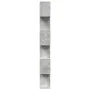 Librería divisora 6 niveles madera gris hormigón 70x24x193 cm de , Librerías y estanterías - Ref: Foro24-858087, Precio: 69,9...