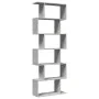 Divider bookcase 6 levels in gray wood and concrete 70x24x193 cm by , Bookcases and shelves - Ref: Foro24-858087, Price: 70,4...