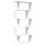 5-level white engineered wood room divider bookcase 70x24x161cm by , Bookcases and shelves - Ref: Foro24-858093, Price: 61,54...