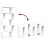5-level white engineered wood room divider bookcase 70x24x161cm by , Bookcases and shelves - Ref: Foro24-858093, Price: 62,51...
