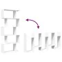 5-level white engineered wood room divider bookcase 70x24x161cm by , Bookcases and shelves - Ref: Foro24-858093, Price: 61,54...