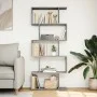 5-level Sonoma gray wood divider bookcase 70x24x161 cm by , Bookcases and shelves - Ref: Foro24-858098, Price: 60,54 €, Disco...