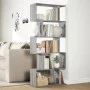 5-level Sonoma gray wood divider bookcase 70x24x161 cm by , Bookcases and shelves - Ref: Foro24-858098, Price: 60,54 €, Disco...