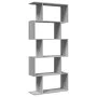 5-level Sonoma gray wood divider bookcase 70x24x161 cm by , Bookcases and shelves - Ref: Foro24-858098, Price: 60,54 €, Disco...